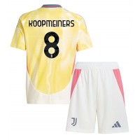 Maglia Calcio Juventus Teun Koopmeiners #8 Seconda Divisa Bambino 2024-25 Manica Corta (+ pantaloncini)